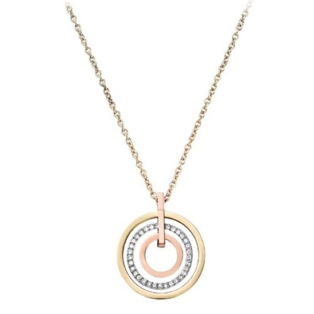SOLD ‼️ MK concentric circle Pendant Tri color - Picture 1 of 6